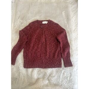 Liz‎ Claiborne Womens Cardigan Red Size M